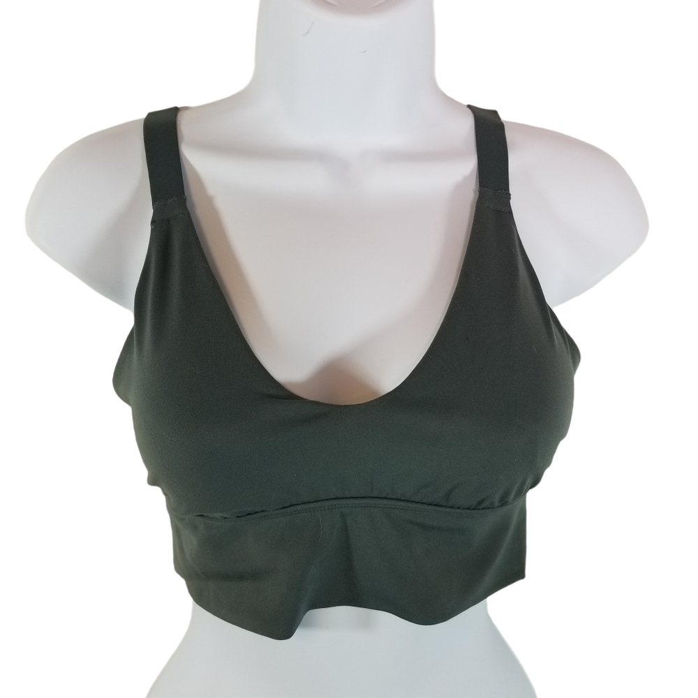 Aerie drab green wire free bra